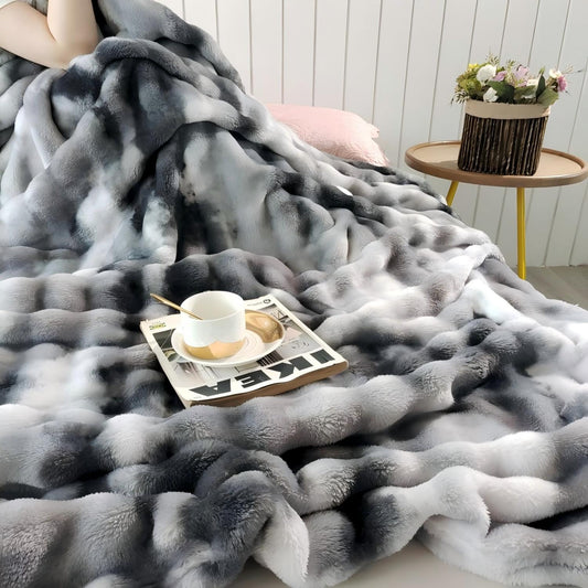 JOLUSERE Velvet Throw Blanket,60"x80" Ultra Soft Fuzzy Throw Blanket for Bed Couch,Bed Blanket for Adults All Season,Dark Gray