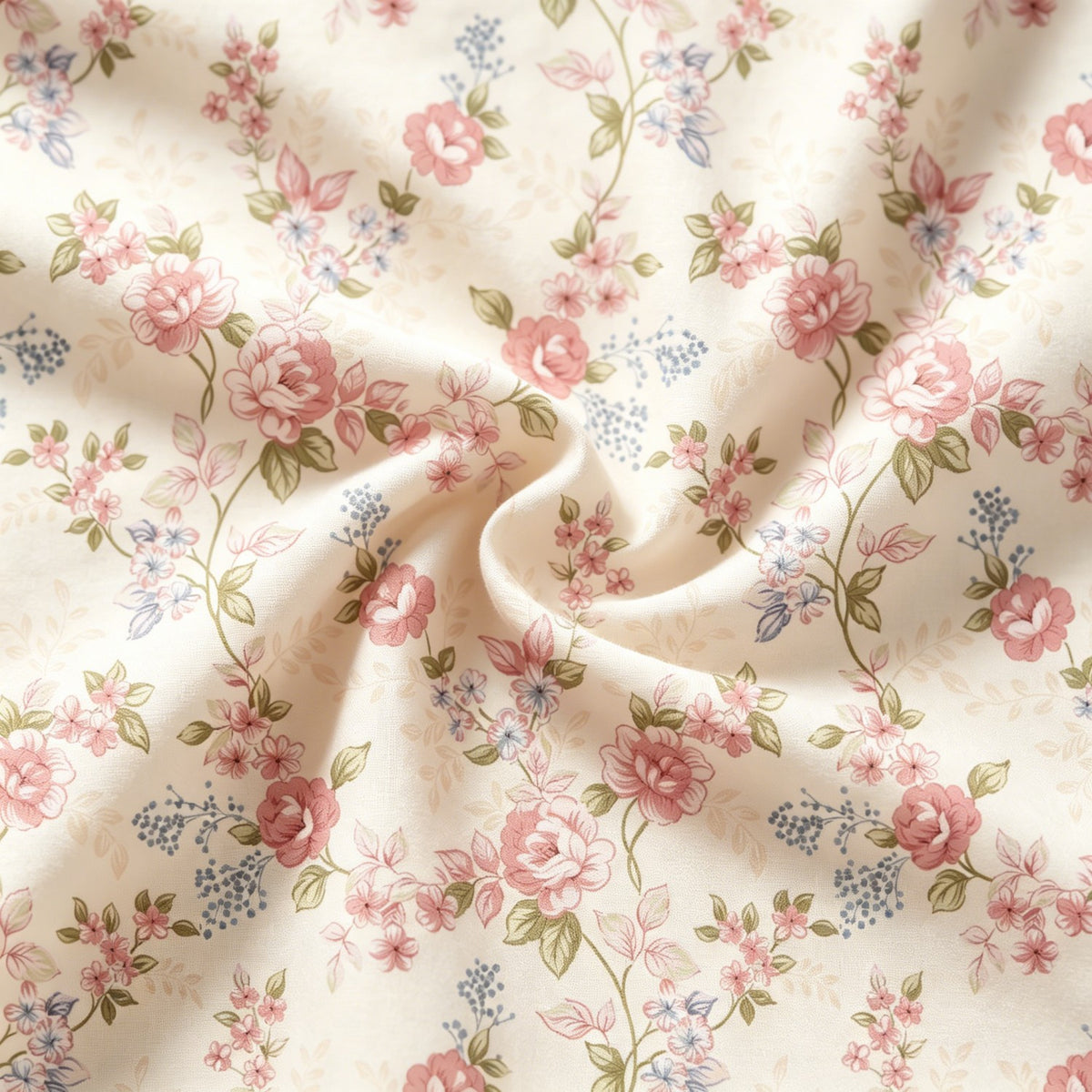 JOLUSERE 3-Piece Pink Blue Floral Reversible Comforter Queen Set, Soft Pink Striped Quilt Bedding Set for Adults