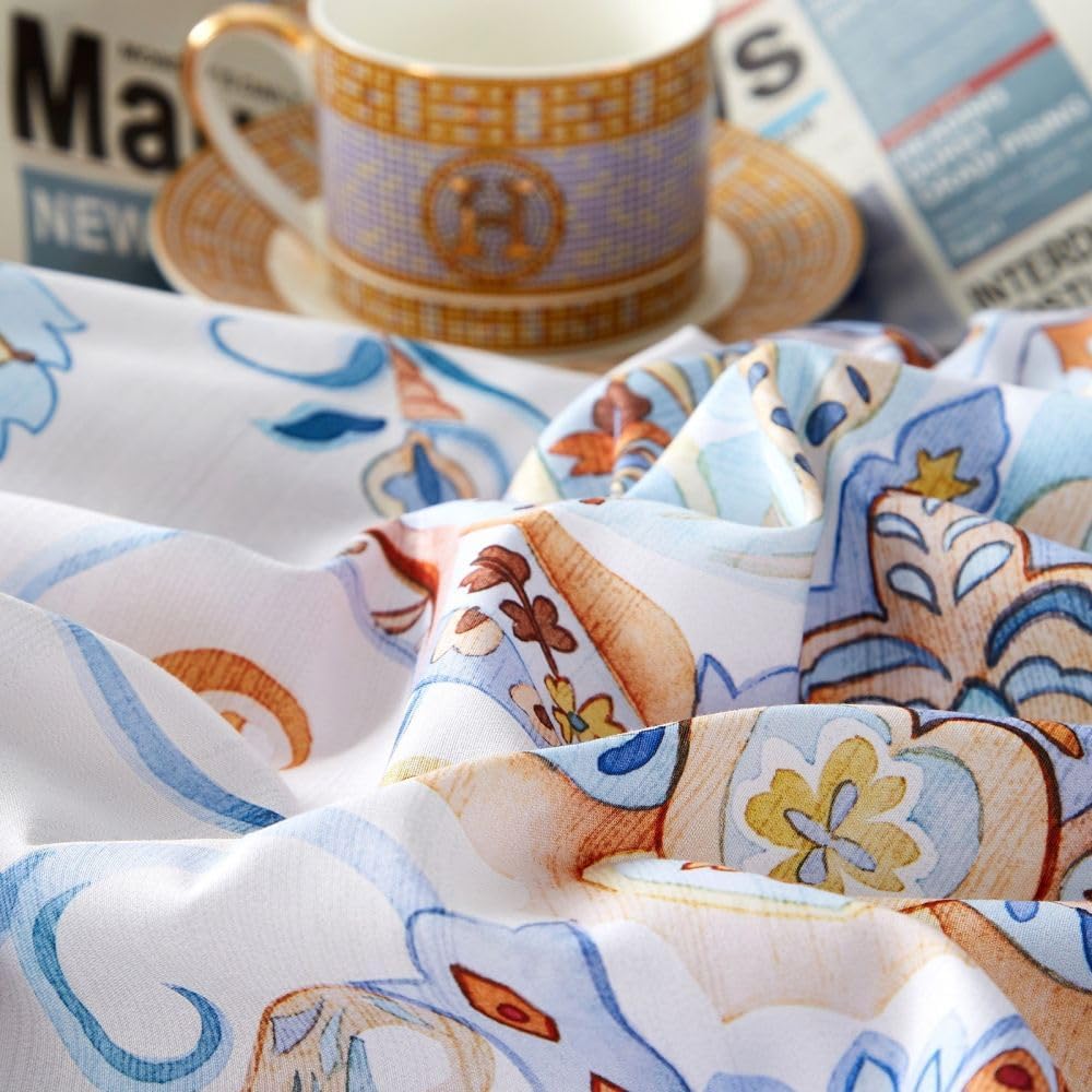 JOLUSERE 3-Piece Boho Vintage White Duvet Cover King Set, Soft Reversible Classical Bedding Set for All Seasons