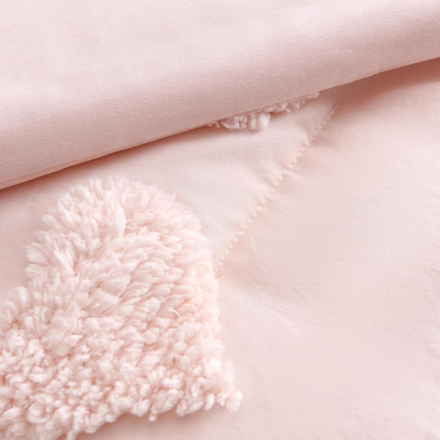 JOLUSERE Pink Tufted Heart Dot Duvet Cover Queen Set, 3 Pieces Ultra Soft Jacquard Embroidery Shabby Chic Bedding Set for All Season